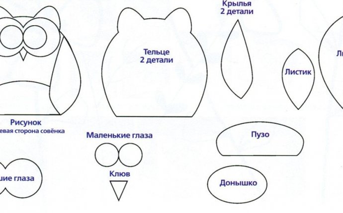 Сова своими руками из ткани: мастер класс как сшить игрушку правильно