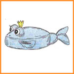 Мягкая игрушка карандашница «Рыба»