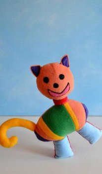 Мягкие игрушки, сделанные по детским рисункам